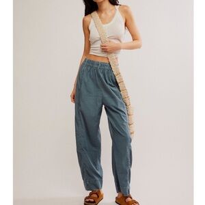 •new• FREE PEOPLE Preppy Poplin Pull On Pants